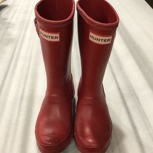 Girls Red Hunter rainboots